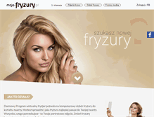 Tablet Screenshot of moje-fryzury.pl